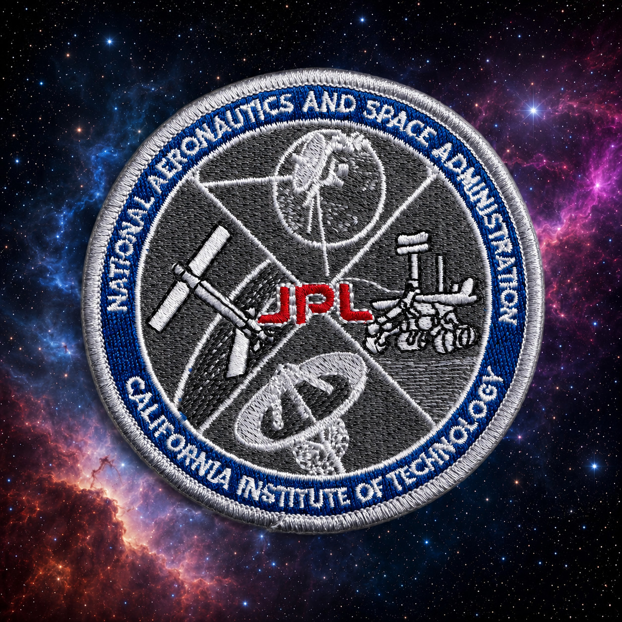 NASA - JET PROPULSION LABORATORY (JPL) - CENTER OF THE UNIVERSE PATCH - 3.5”