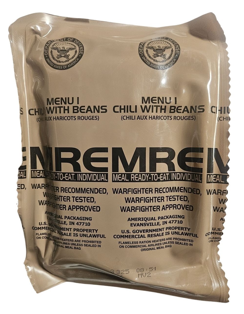 Authentic MRE [Meals, Ready to Eat] - You Choose  Menu - 2026-27 Inspection Date