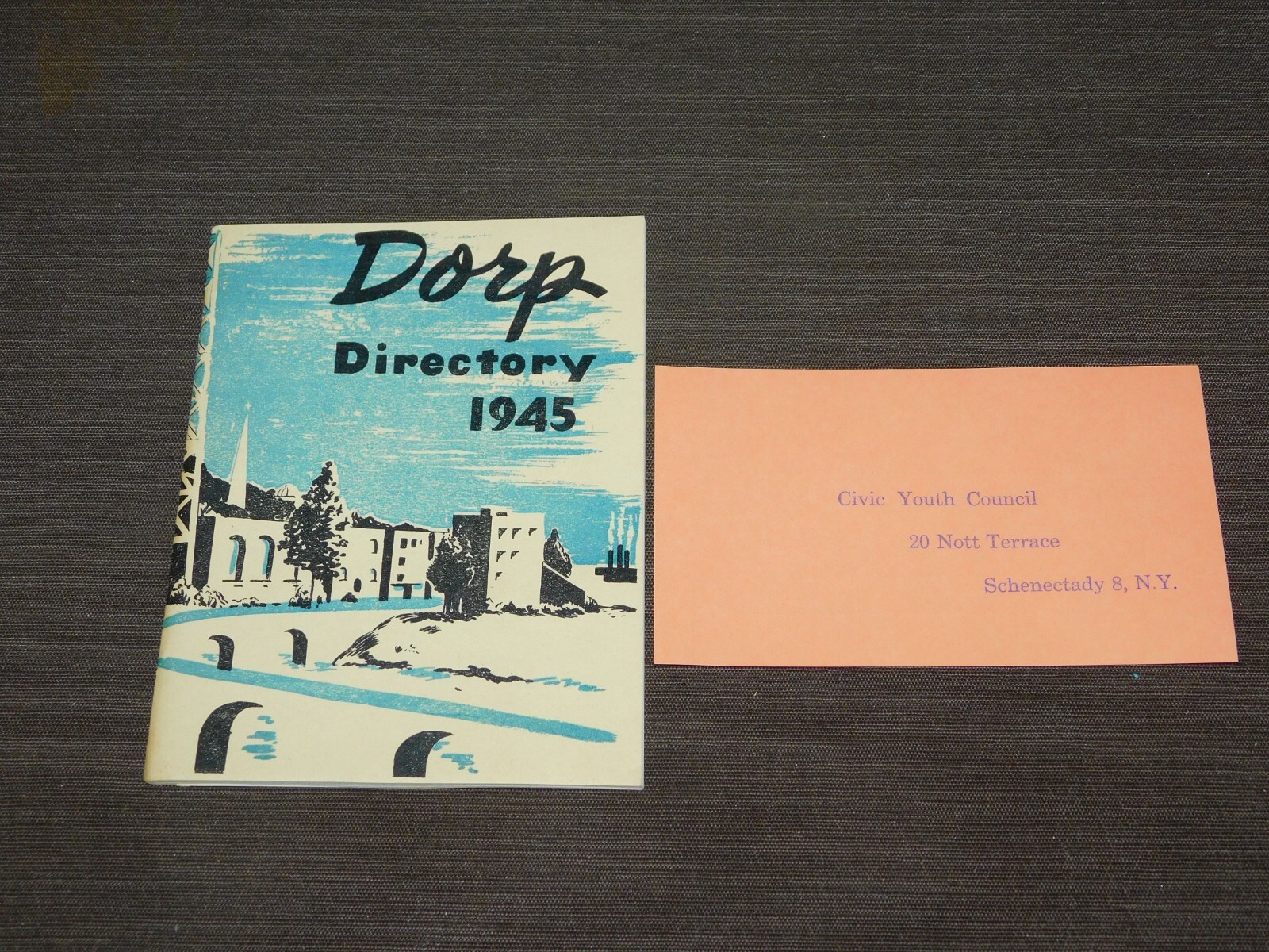 VINTAGE 1945 SCHENECTADY DORP DIRECTORY BOOKLET VINTAGE 1945 SCHENECTADY DORP DIRECTORY BOOKLET