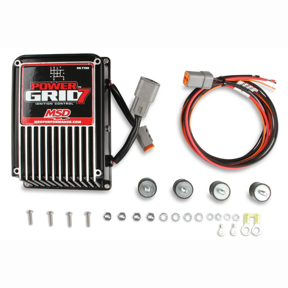 MSD Ignition Control Box 7720; Power Grid 7 Digital 200 mJ Black, Use with #7730