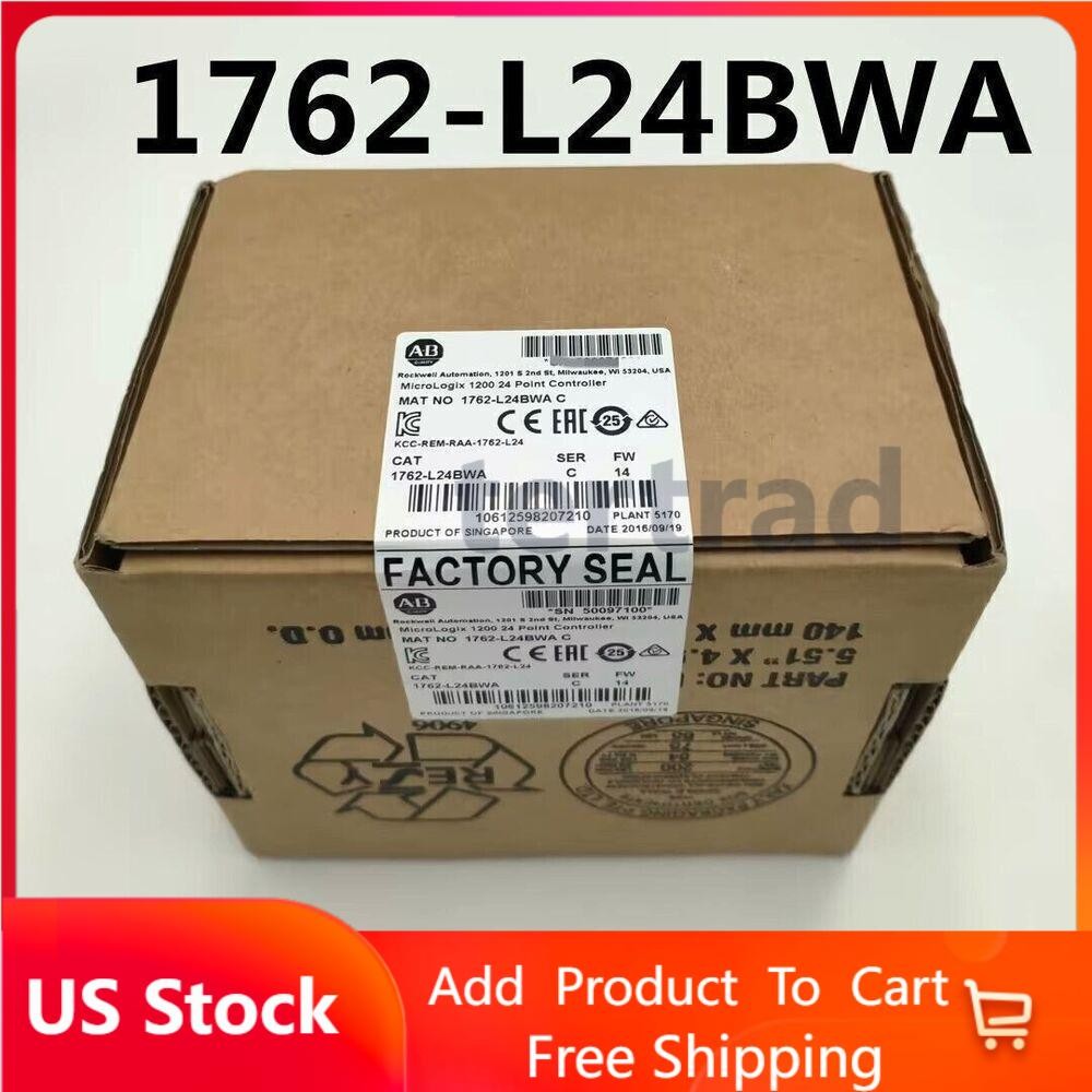 New AB 1762-L24BWA MicroLogix 1200 24 Point Controller Allen Bradley 1762L24BWA