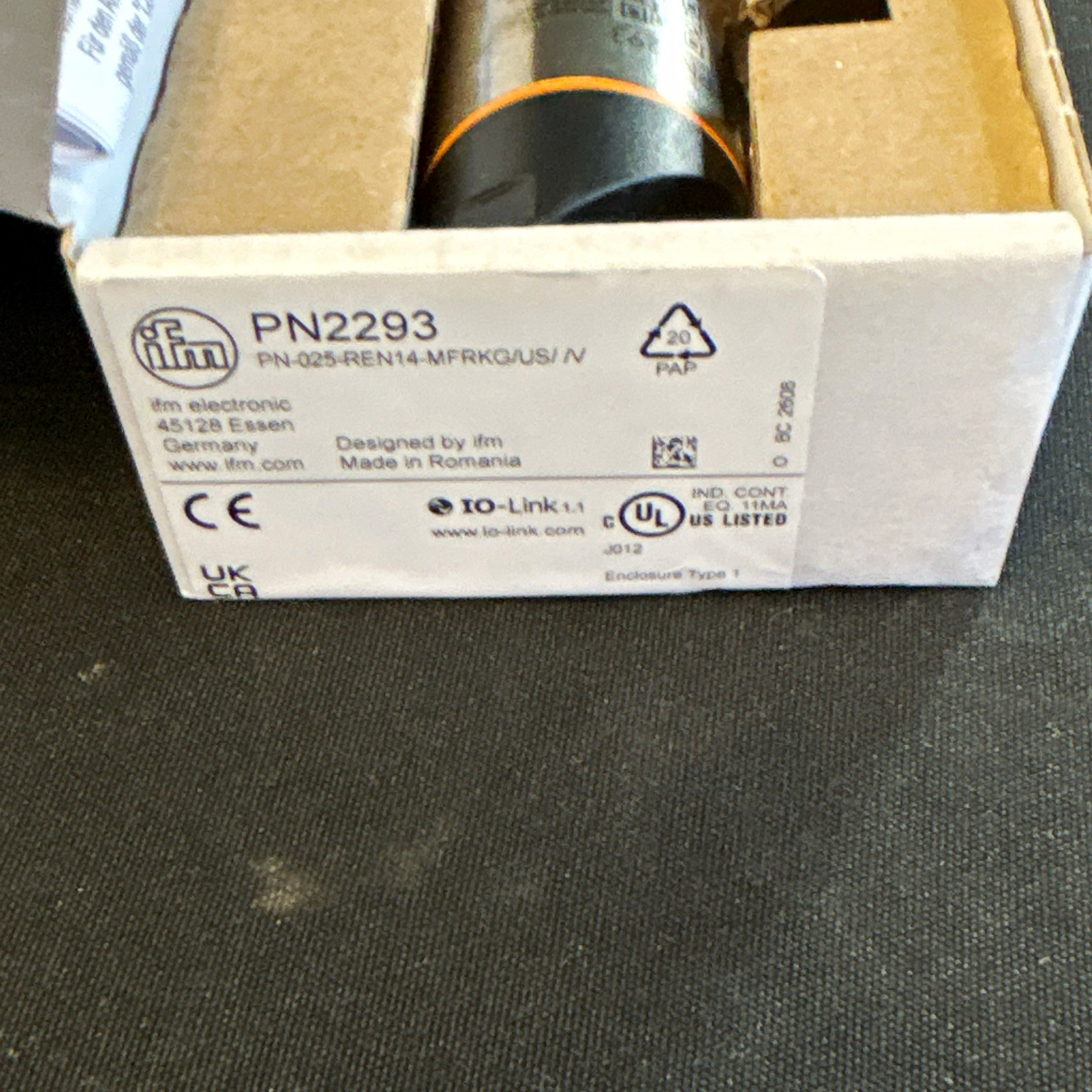 ifm electronic PN2293 Pressure Switch IO-Link DC Digital Piezoelectric SPDT