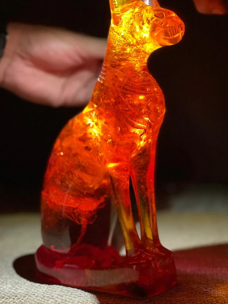 RARE ANCIENT EGYPTIAN ANTIQUE Statue Goddess Bastet Cat for Amber Stone Egypt BC RARE ANCIENT EGYPTIAN ANTIQUE Statue Goddess Bastet Cat for Amber Stone Egypt BC
