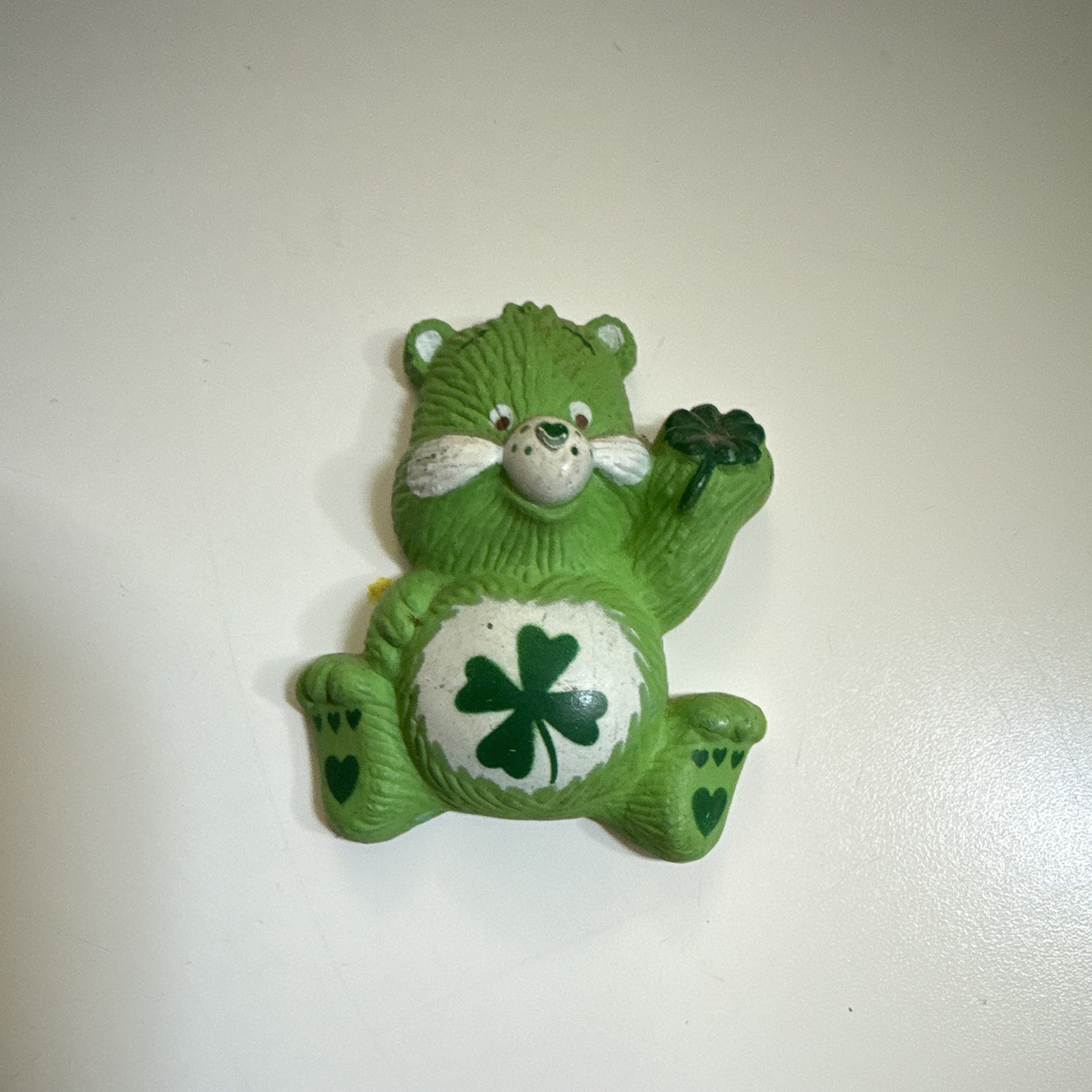 1984 Vintage Care Bears Good Luck Bear soft plastic fridge magnet