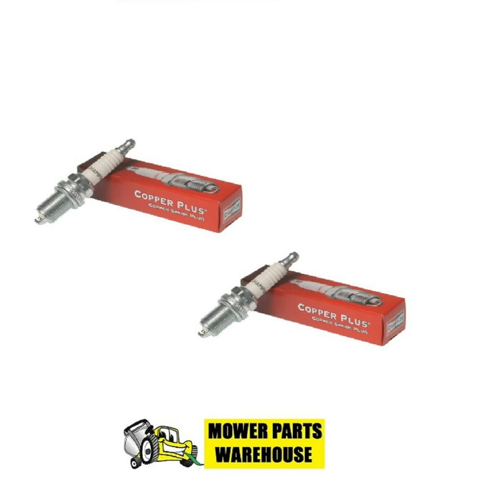 2 GENUINE CHAMPION SPARK PLUGS RC12YC 71G 491055 SMALL ENGINE K4RTC3 COPPER PLUS