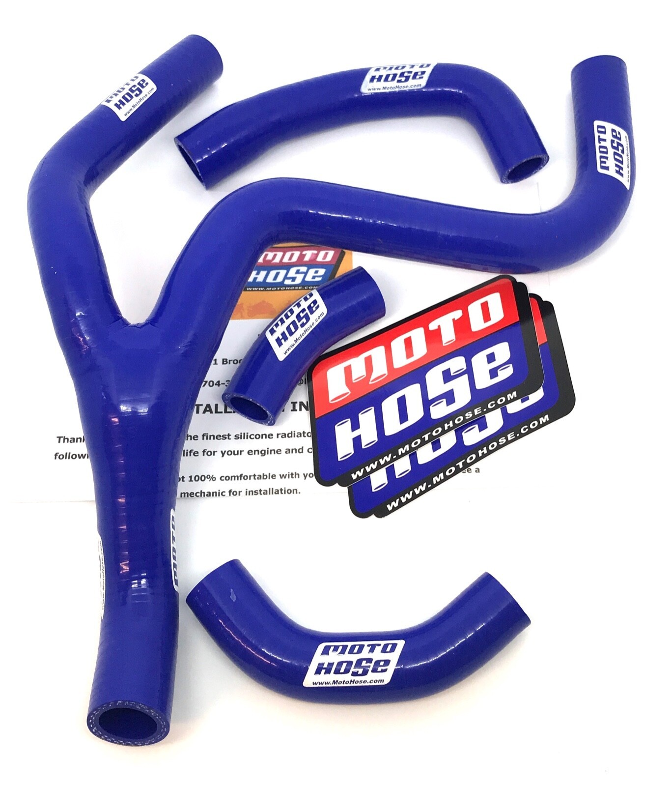 Suzuki RMZ250 years 2013 to 2018 SILICONE Y Radiator Hose kit BLUE 23-405YB