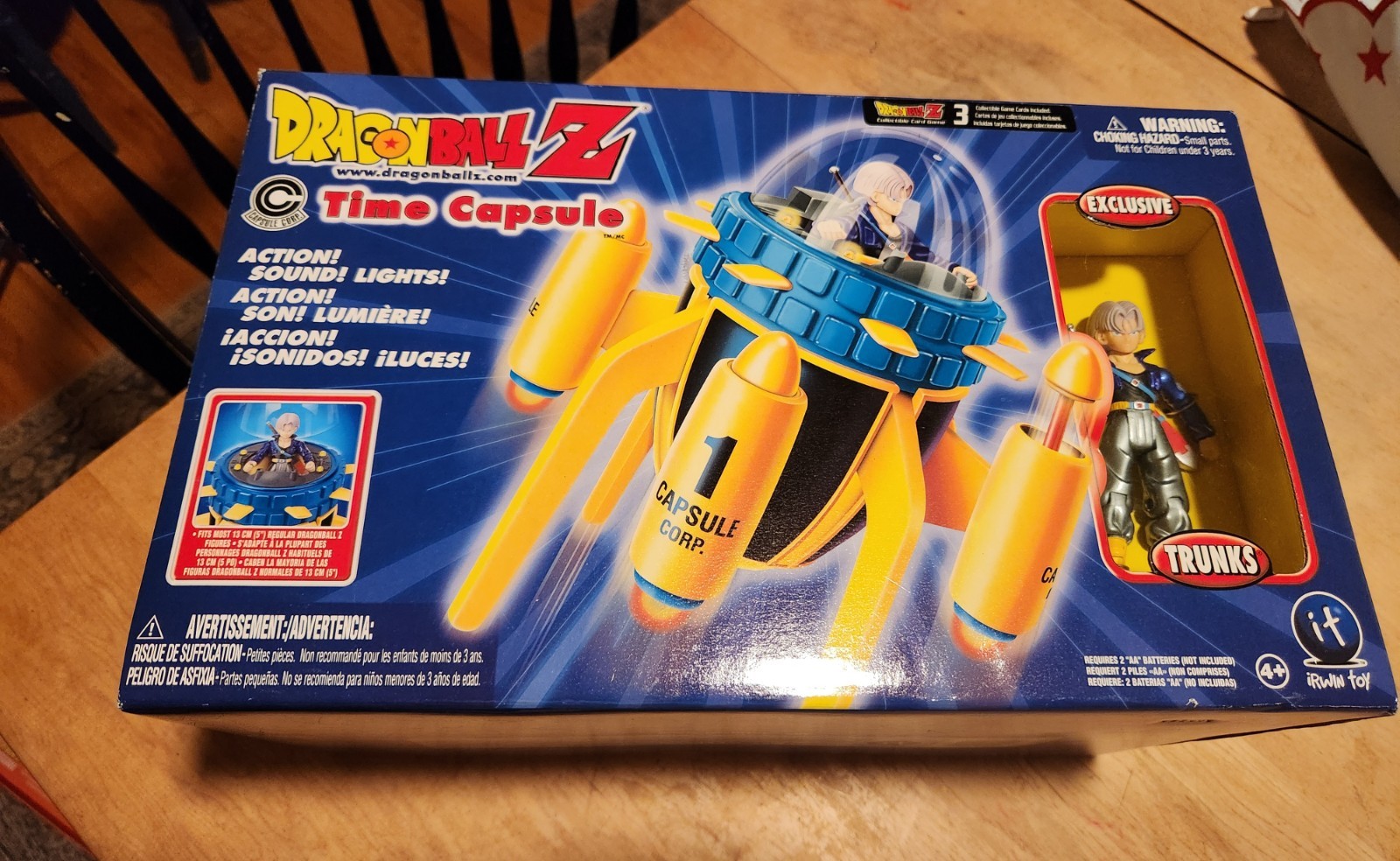 2001 Dragon Ball Z Trunks Time Capsule Irwin Funmation New Sealed 2001 Dragon Ball Z Trunks Time Capsule Irwin Funmation New Sealed