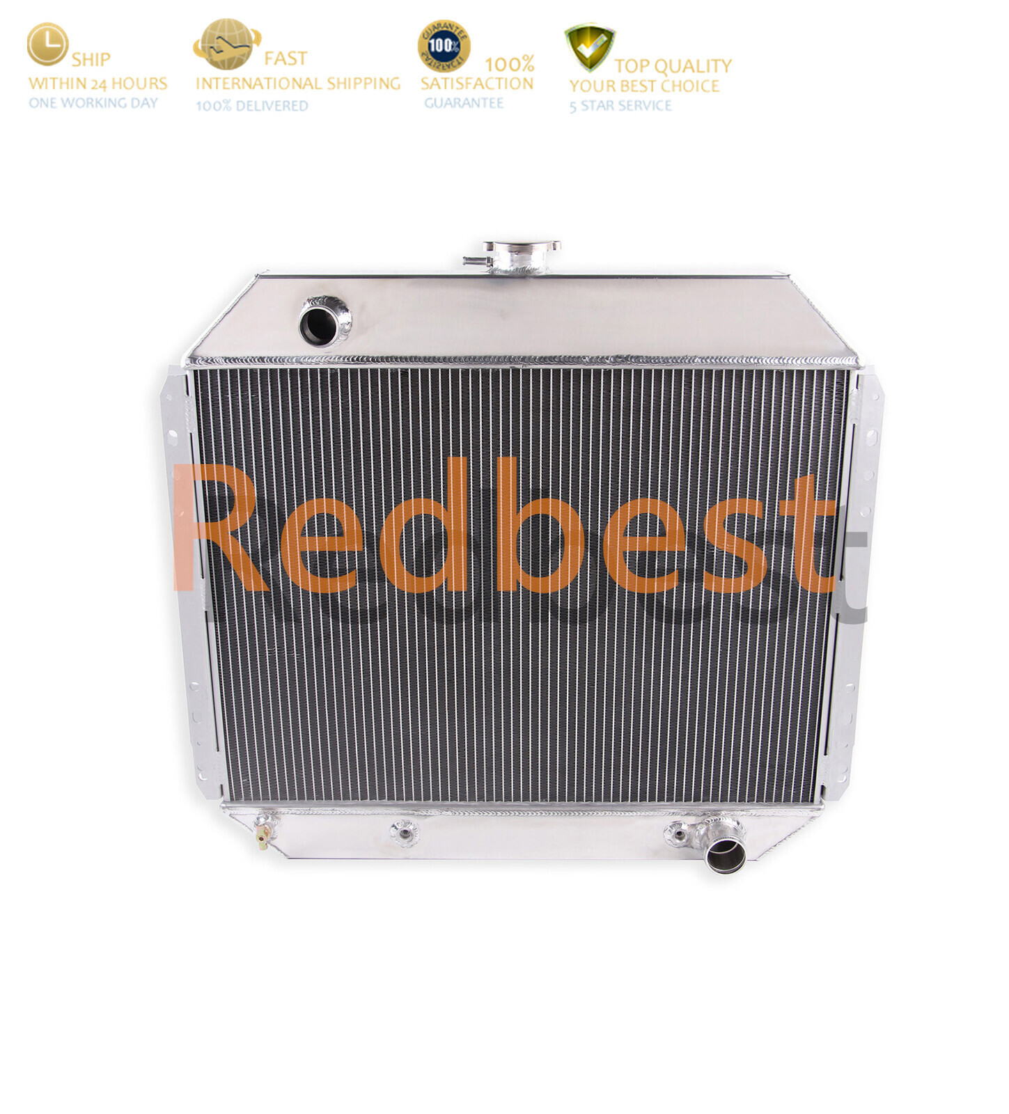 CU833 3ROW ALU RADIATOR FIT 1966-1979 1970 Ford F100 F150 F250 F350 Pickup Truck