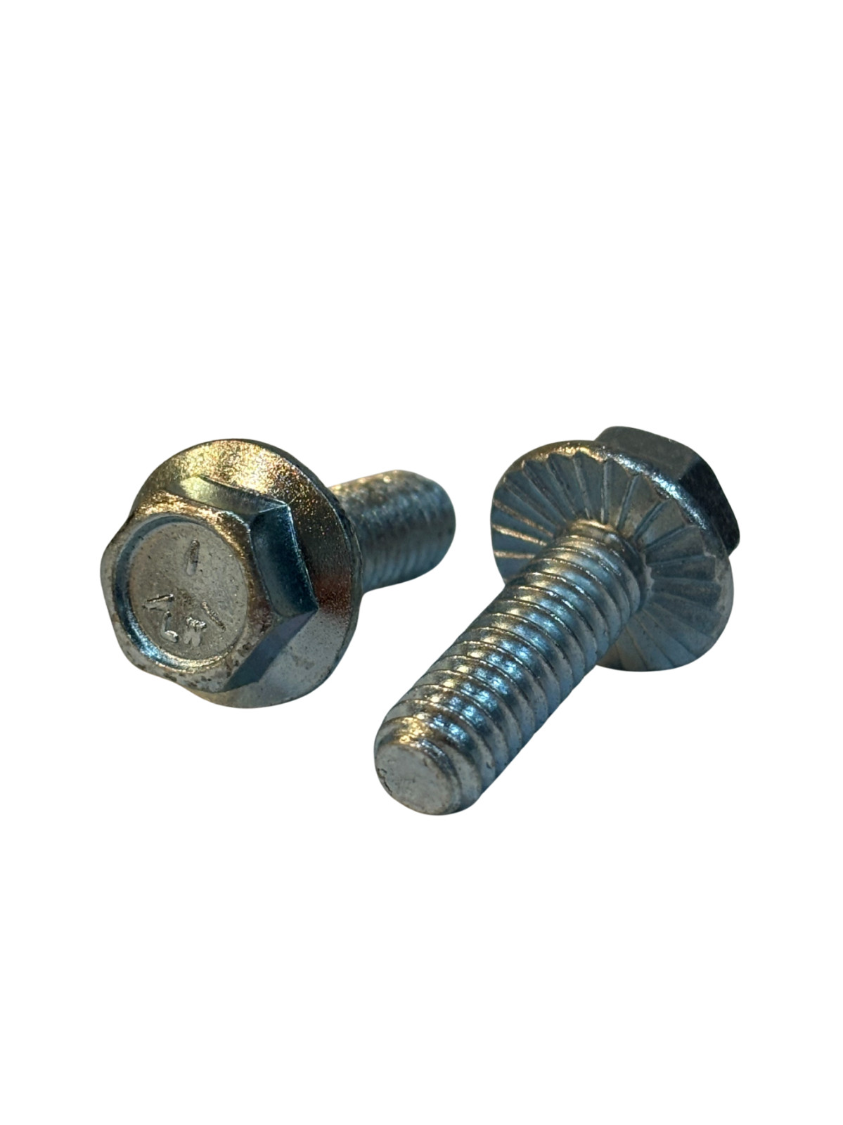 (100 Pcs) 1/4-20x3/4 Grade 5 Hex Serrated Flange Bolts Screws (FT) Zinc Clear