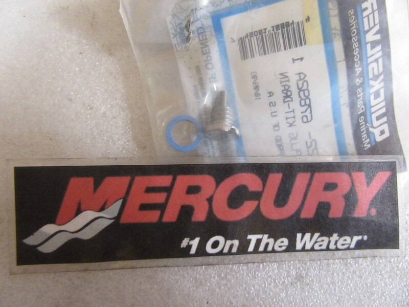 G1B Genuine Mercury Quicksilver 22-67892A1 Drain Plug OEM New Factory Boat Parts