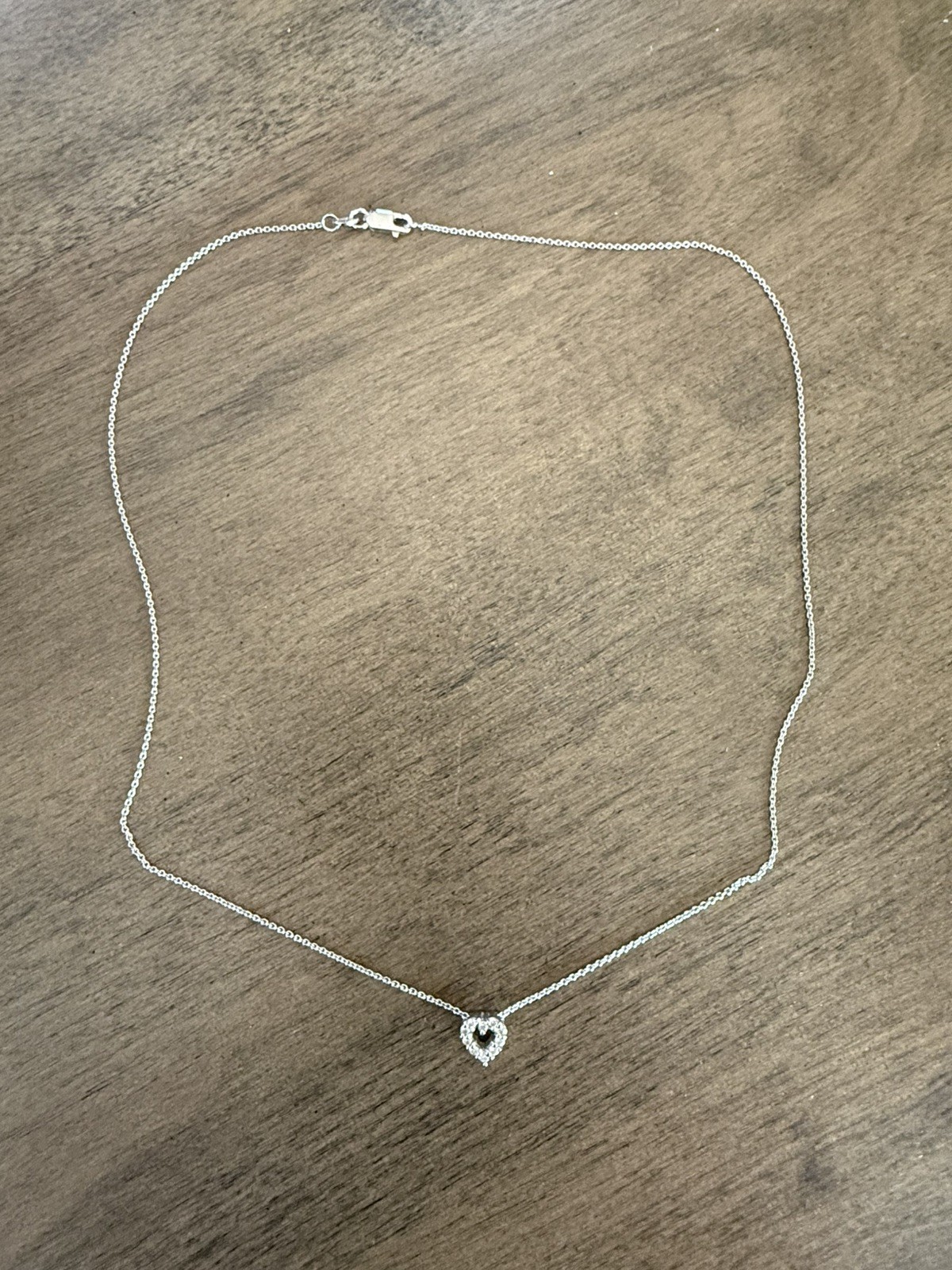 Robert Coin Diamond Heart Pendant Necklace 18K White Gold Robert Coin Diamond Heart Pendant Necklace 18K White Gold