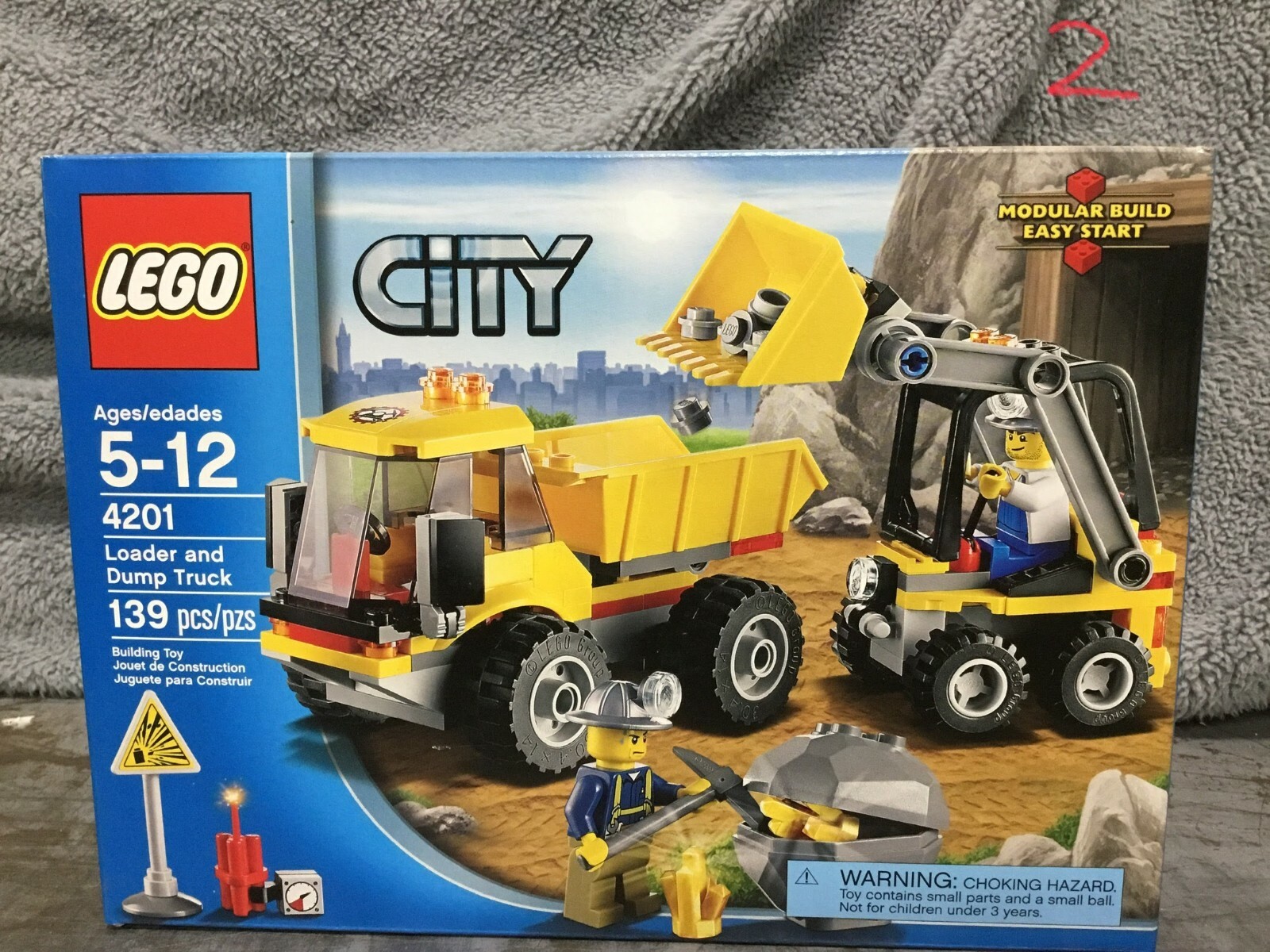 LEGO 4201 - CITY - LOADER AND DUMP TRUCK - New in Factory Sealed Box