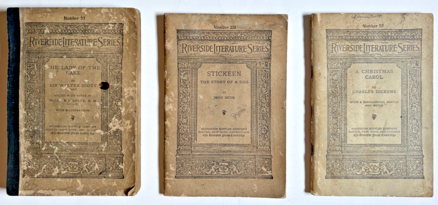 Riverside Literature Series ~3 antique 1892, 1893 & 1909s #s: 53, 57, 231