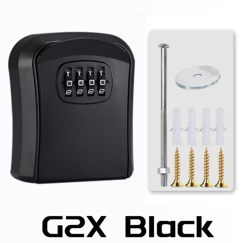 1SET Wall Mount Key Lock Box 4 Digit Security Password Safe Storage Box - NEW