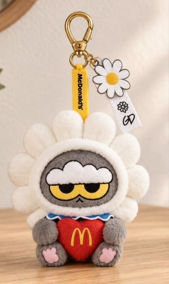 ASIA EXCLUSIVE McDonalds x G-Dragon PEACEMINUSONE Plush Keyring GD ASIA EXCLUSIVE McDonalds x G-Dragon PEACEMINUSONE Plush Keyring GD