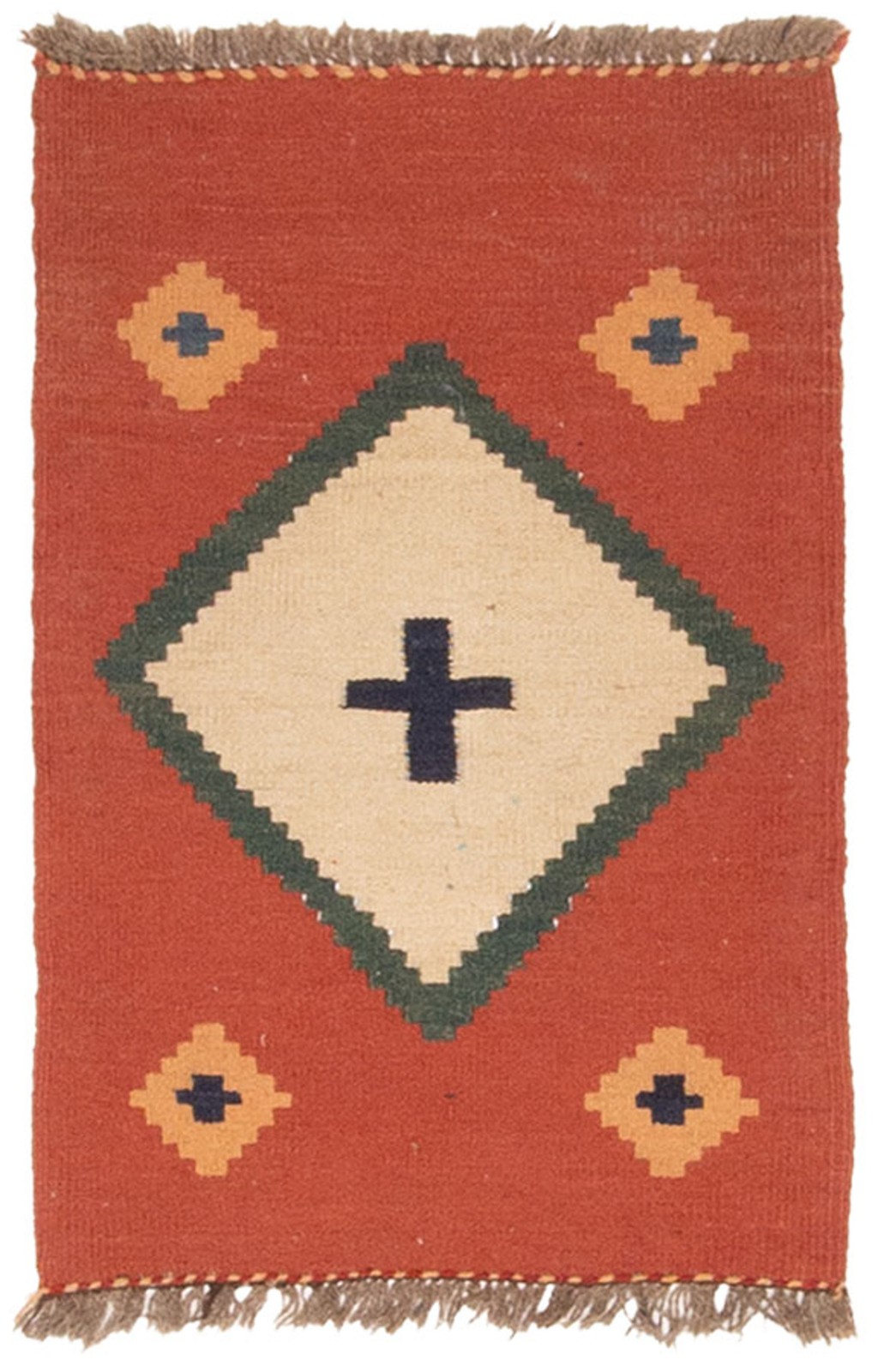 Vintage Hand Woven Area Rug 1\'7\
