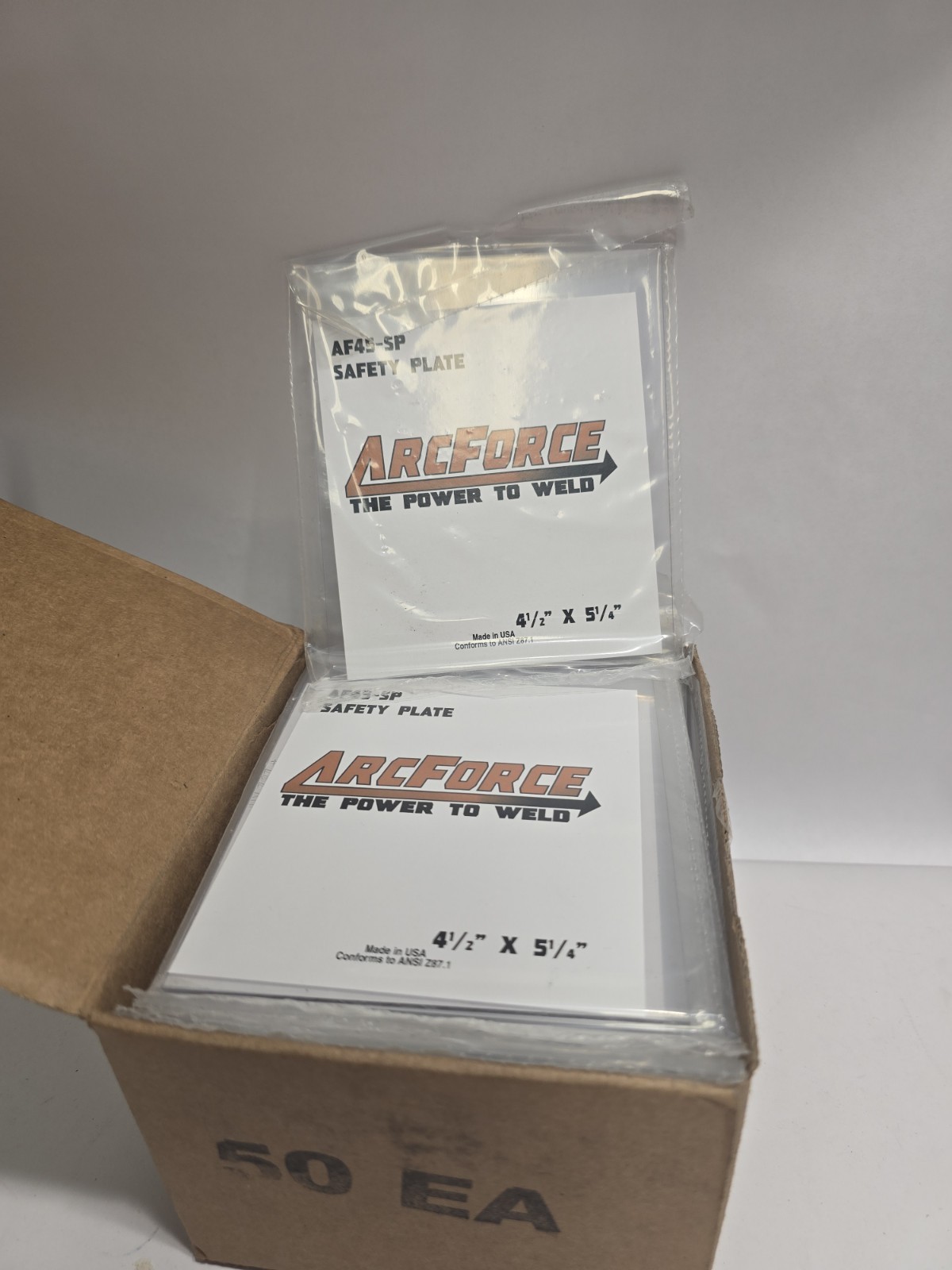 LOT OF 50PCS SAFETY PLATE UV - Z 87+ 4-1/2 LOT OF 50PCS SAFETY PLATE UV - Z 87+ 4-1/2