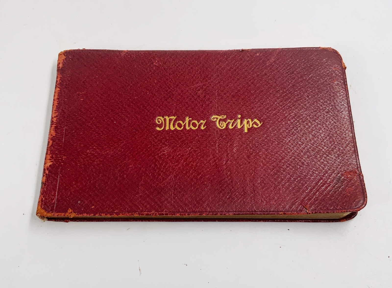 Antique Motor Trips automobile log book Journal auto car 1906