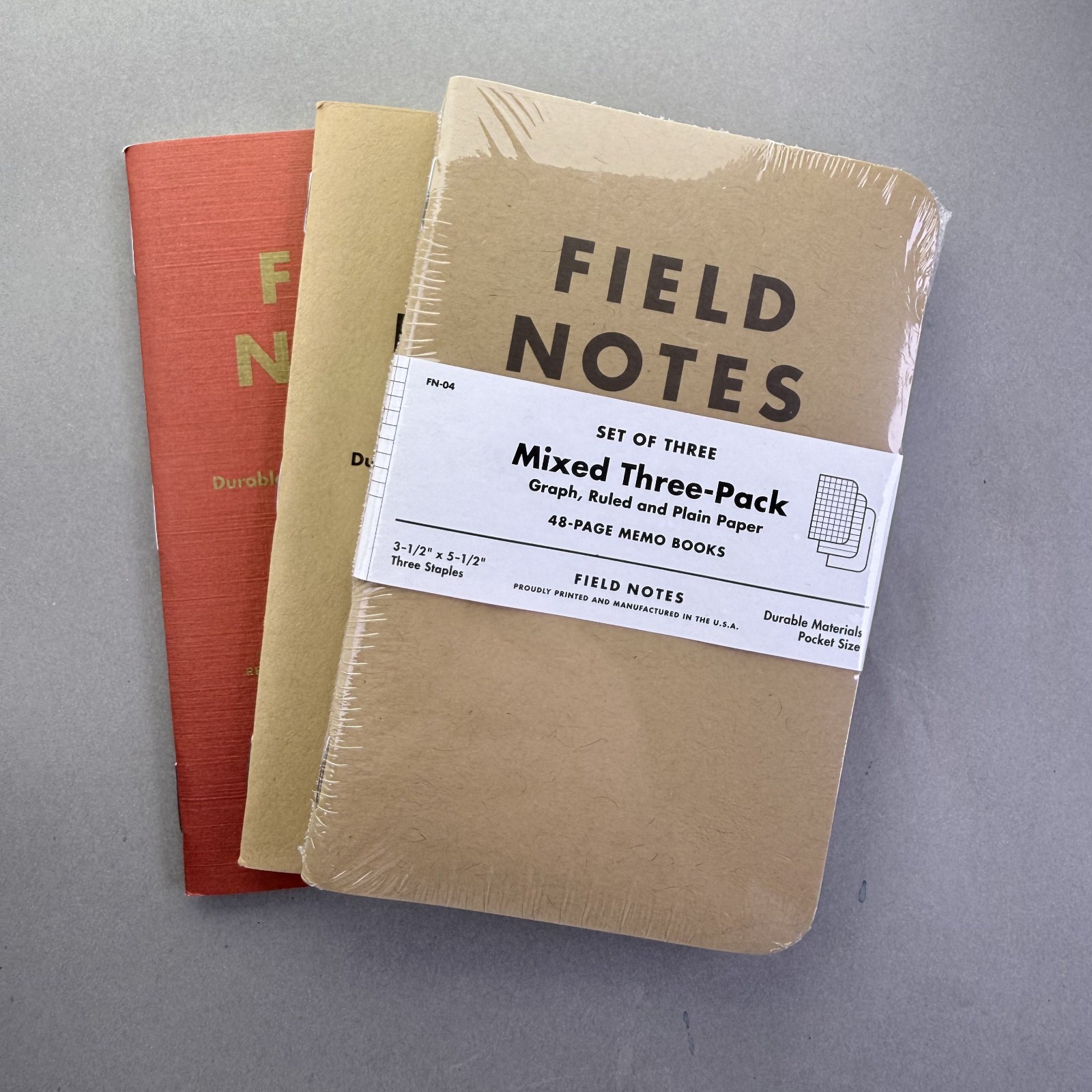 Field Notes Kraft Sealed Notebooks 3-Pack + Xtra Kraft NB + Nevada Country Fair Field Notes Kraft Sealed Notebooks 3-Pack + Xtra Kraft NB + Nevada Country Fair