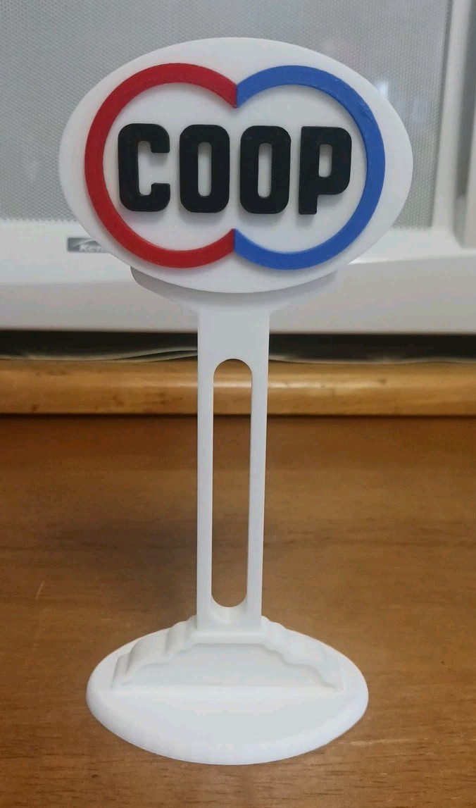 CO OP Feeds Miniature Sign Display Diorama Fan Art. 6 CO OP Feeds Miniature Sign Display Diorama Fan Art. 6