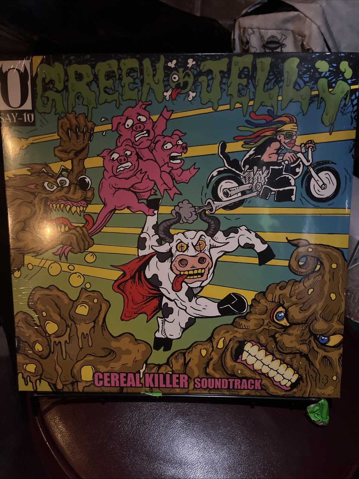 Green Jelly - CEREAL KILLER SOUNDTRACK - LP - Half Pink/Half Black -Record/Vinyl