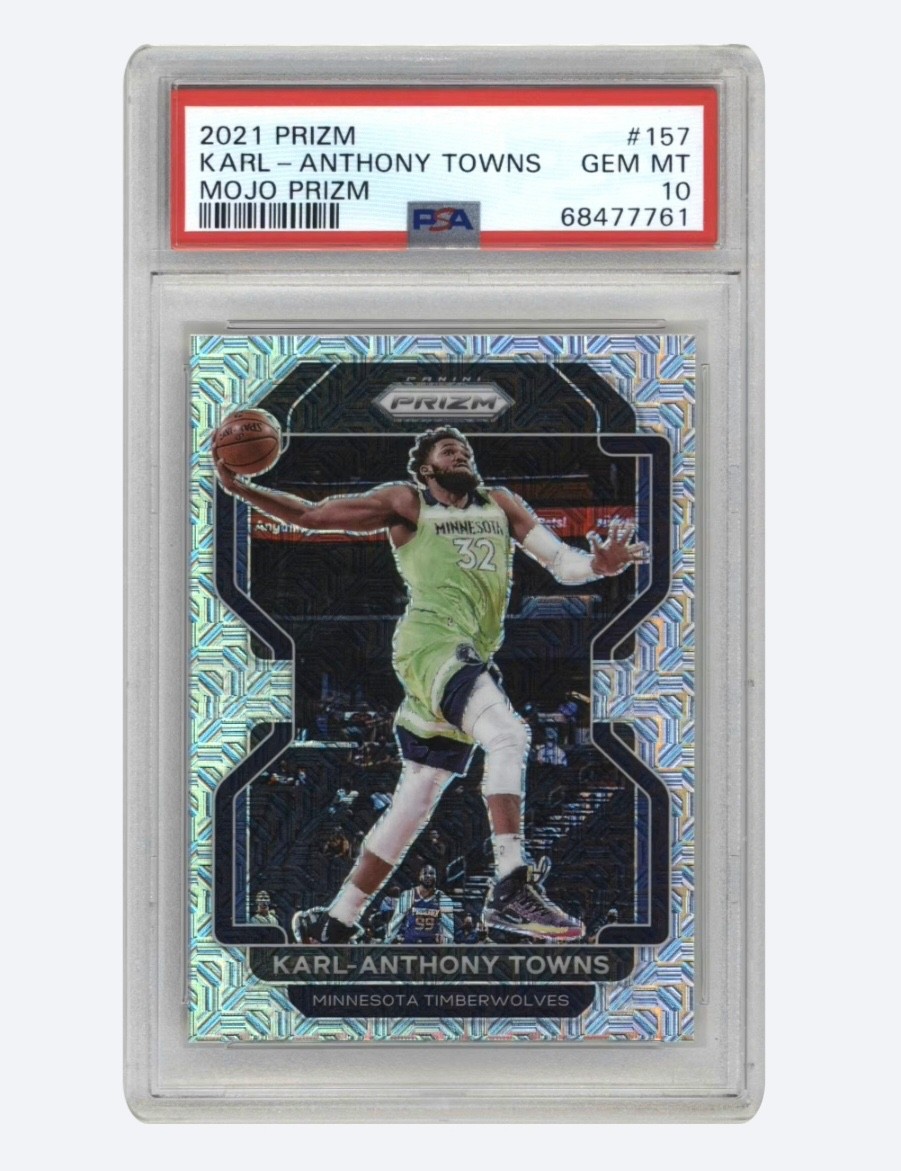 2021 Panini PRIZM Karl-Anthony Towns /25 MOJO SSP PSA 10 GEM - LOW POPULATION 2021 Panini PRIZM Karl-Anthony Towns /25 MOJO SSP PSA 10 GEM - LOW POPULATION