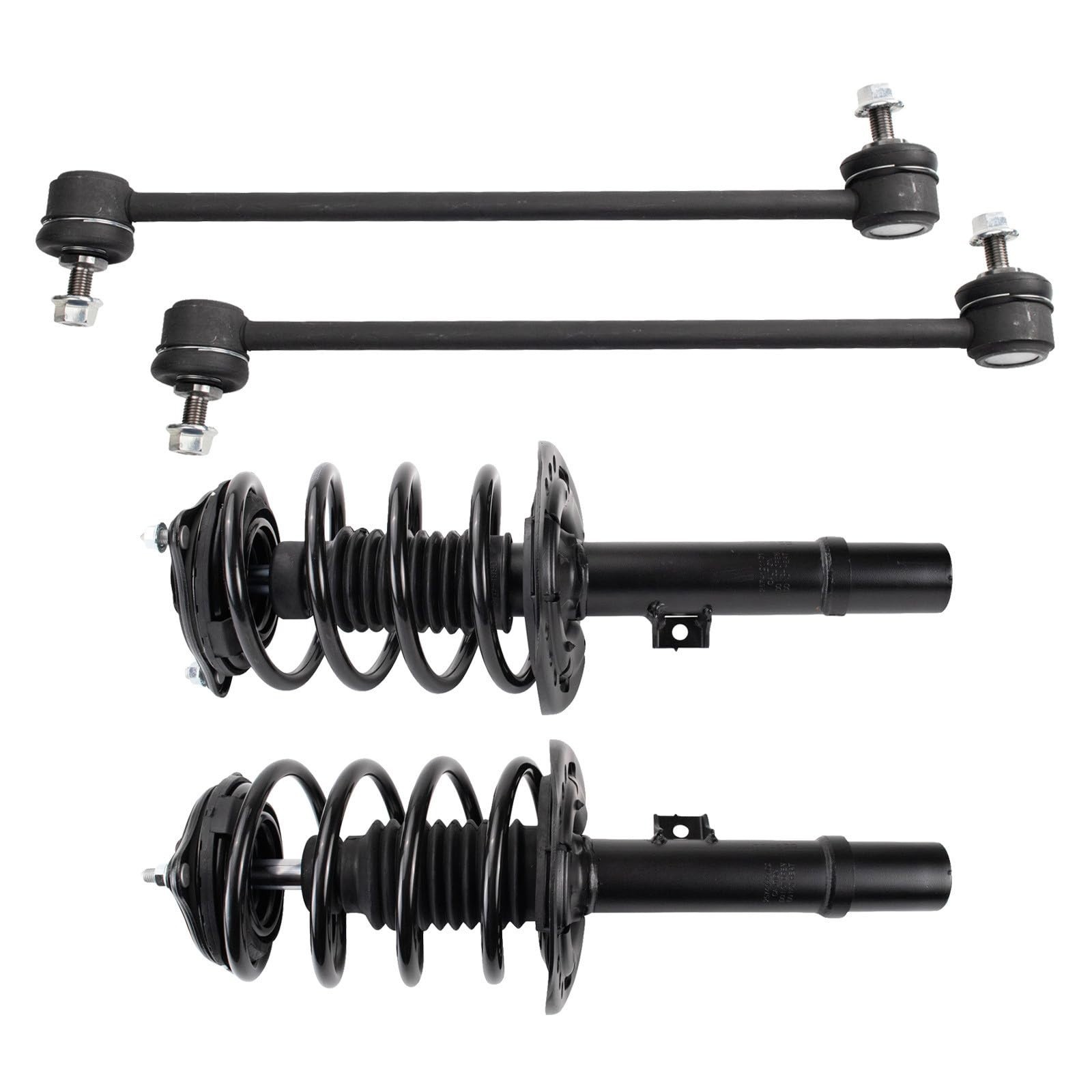 TRQ Front Strut and Sway Bar Link Set