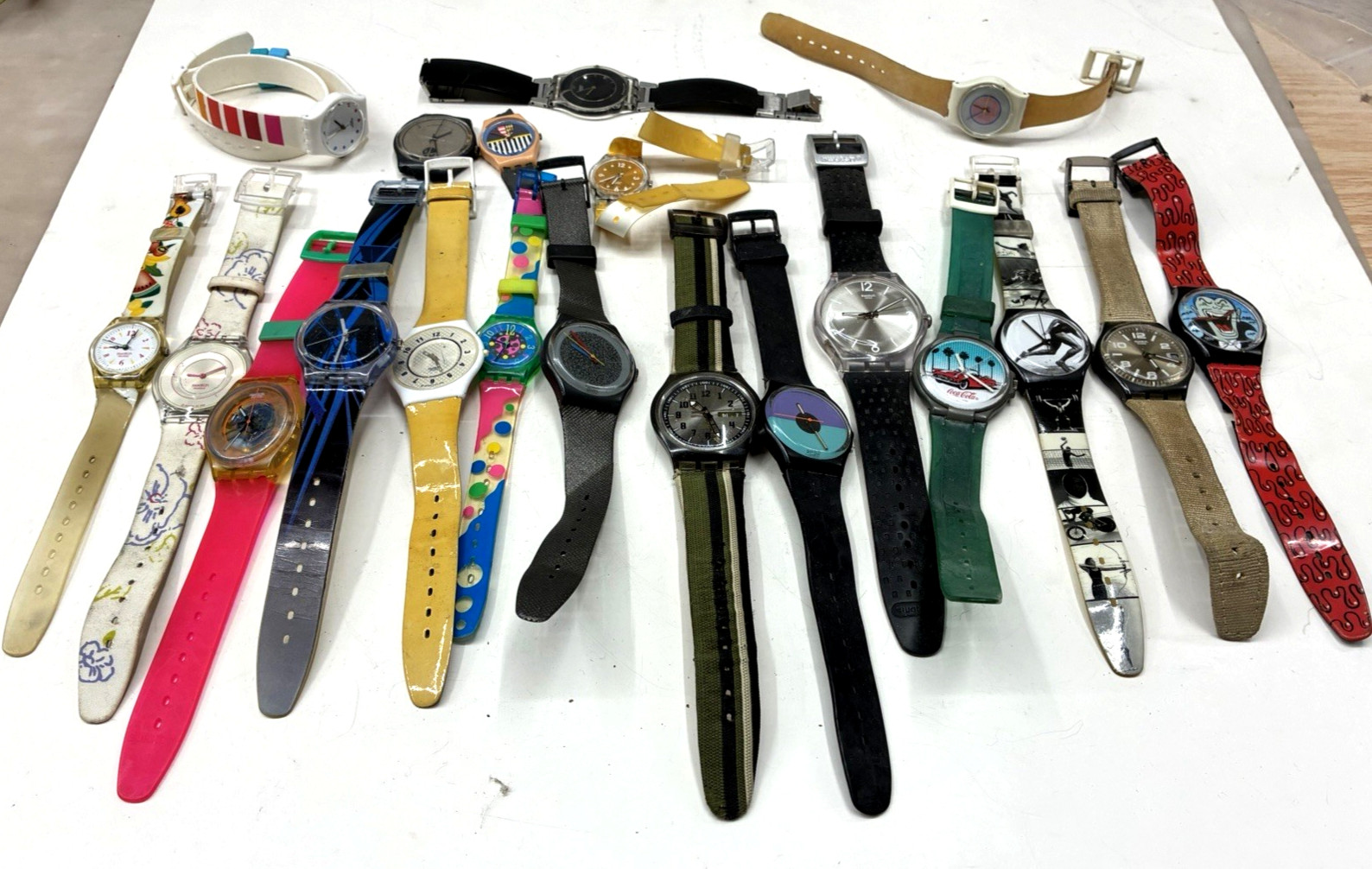 AS-IS 20 Piece Vintage Swatch-Watch Lot Untested