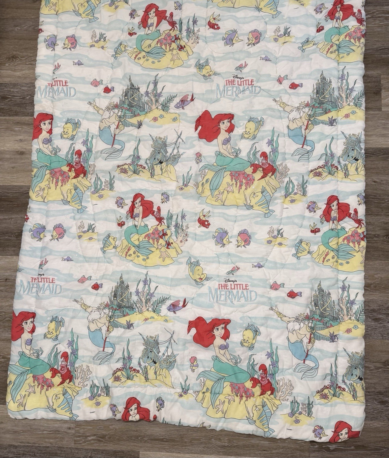 Vintage 90s Disney The Little Mermaid Ariel Comforter Quilt Twin Bedding EUC Vintage 90s Disney The Little Mermaid Ariel Comforter Quilt Twin Bedding EUC