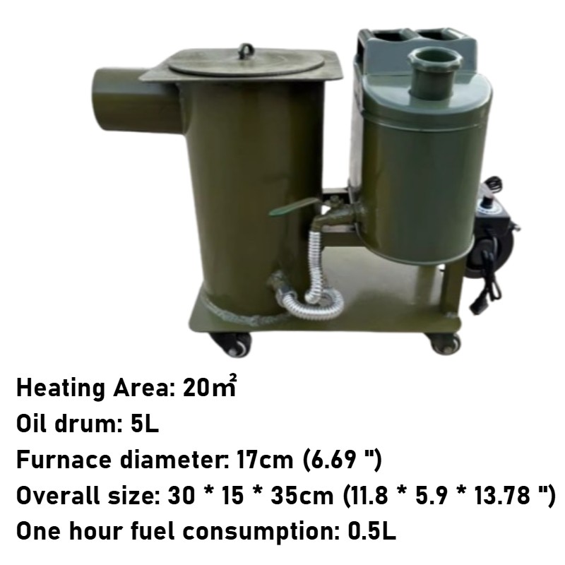 Indoors Smokeless Waste Oil Stove Oil Burner Heating Furnace Burning Tool Home-