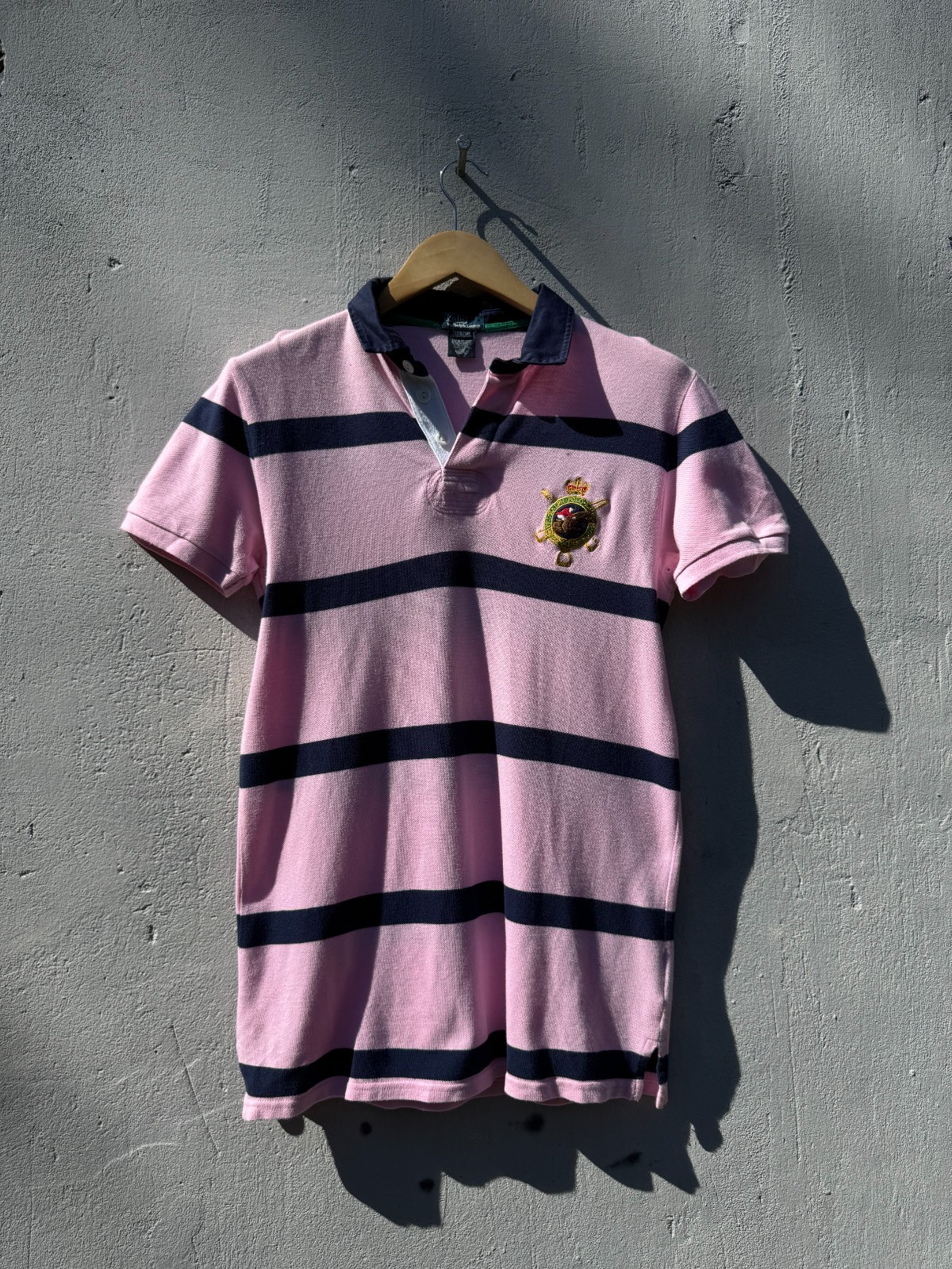 Vintage Y2K Polo Ralph Lauren Pink Striped Polo Shirt Vintage Y2K Polo Ralph Lauren Pink Striped Polo Shirt