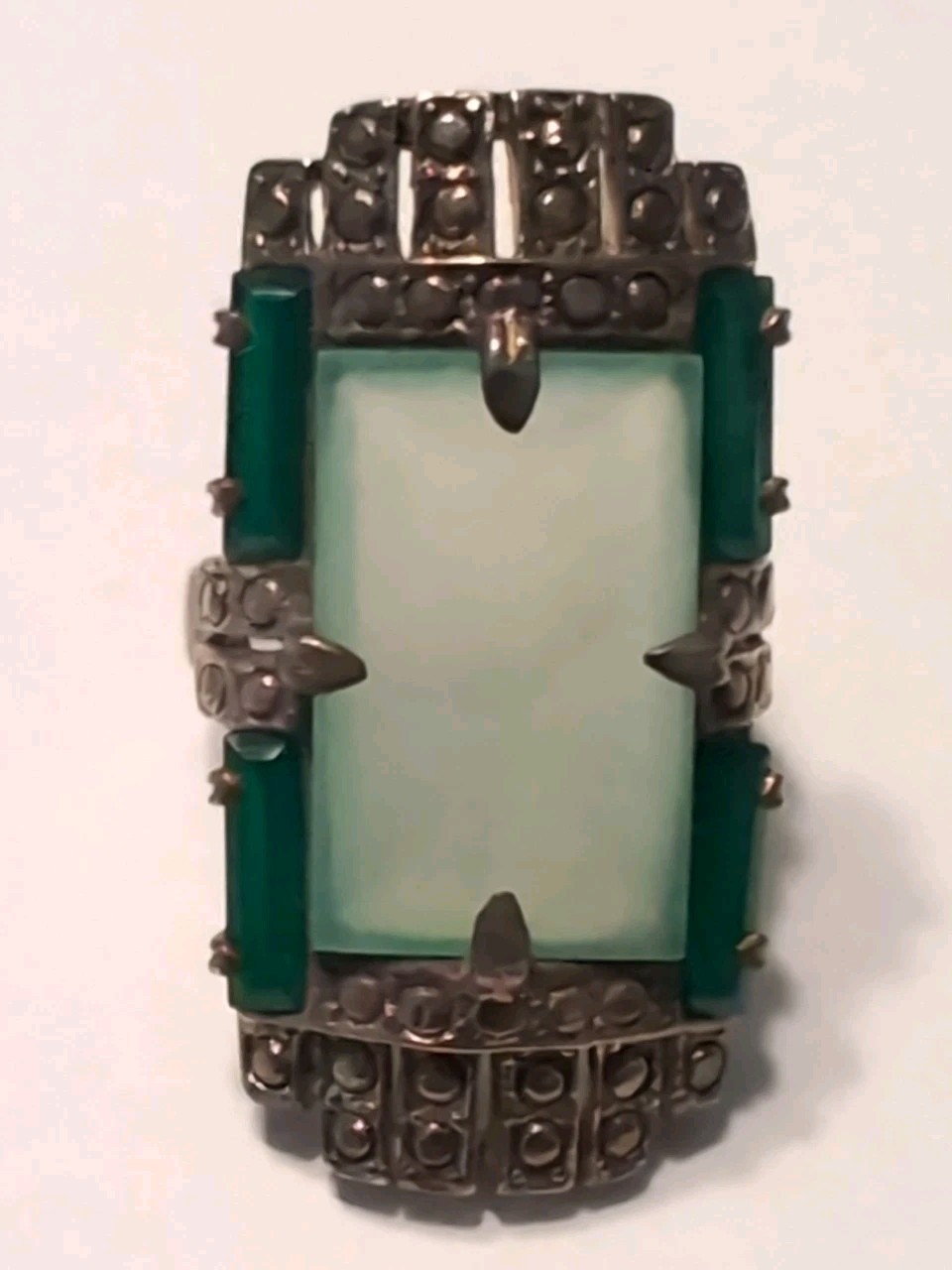 Nicky Butler NB Sterling Empire Collection Green Chalcedony Ring Size 8 Nicky Butler NB Sterling Empire Collection Green Chalcedony Ring Size 8