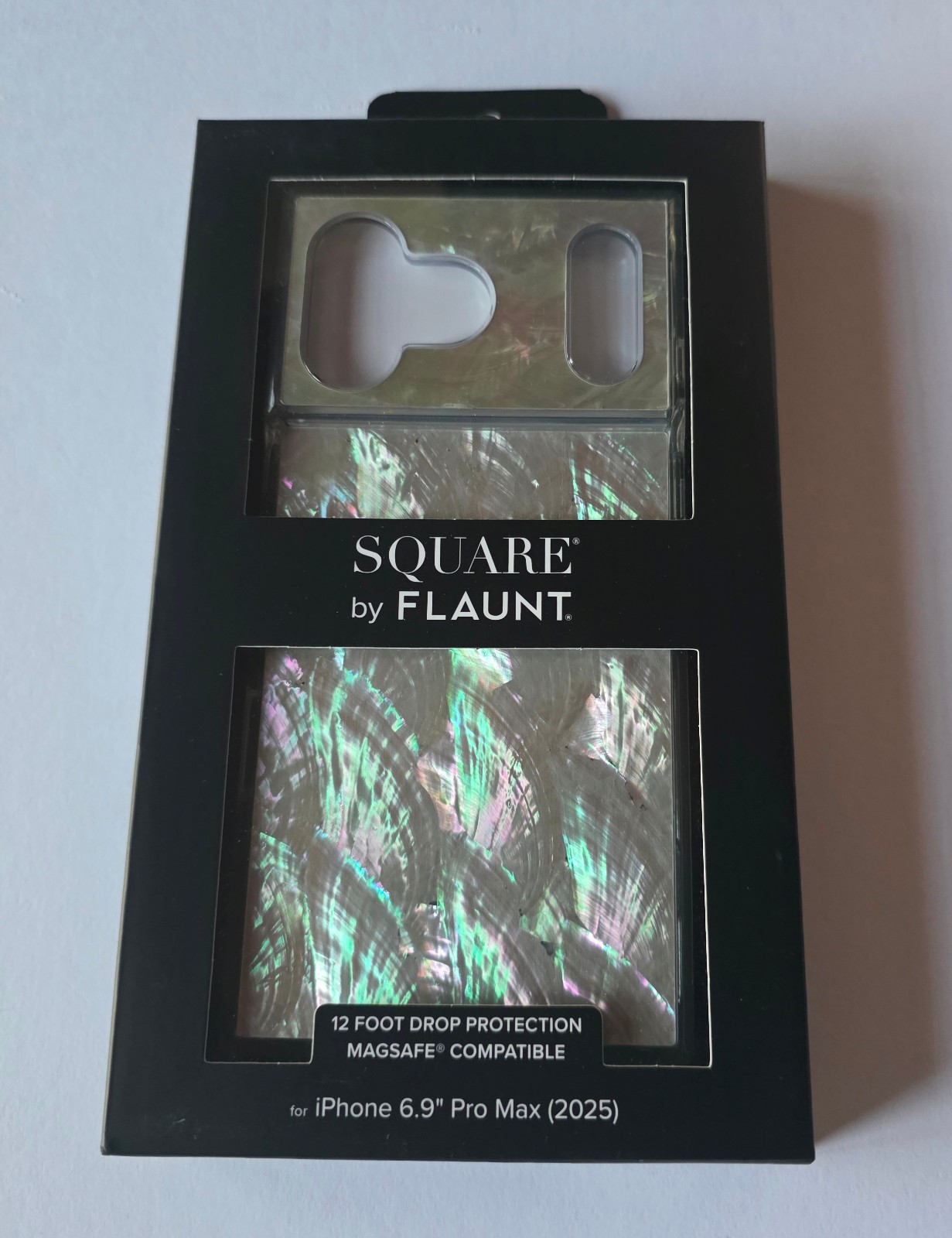 NEW Original Flaunt Square Magsafe Case iPhone 17 Pro Max - Mother of Pearl