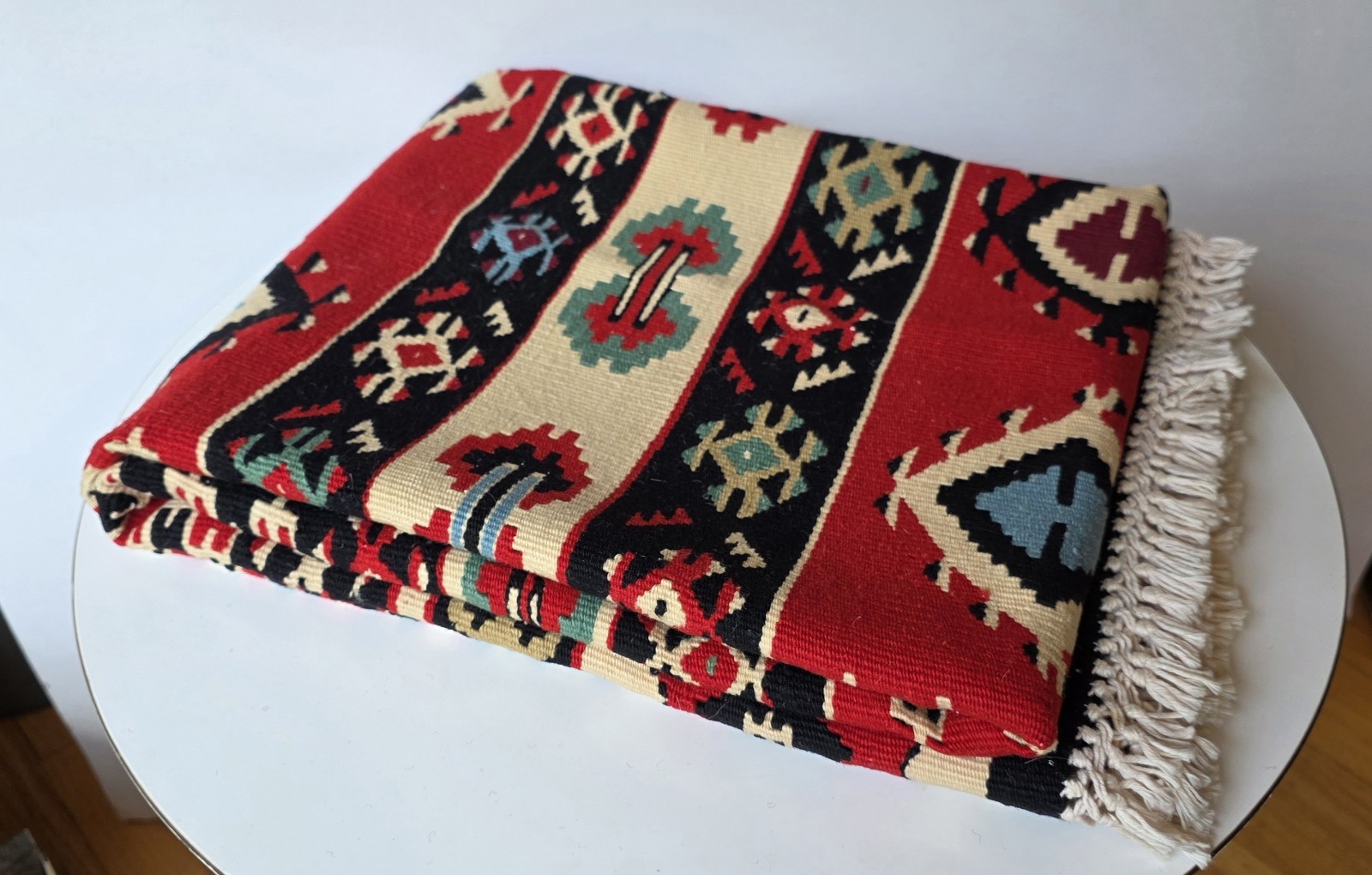 BEAUTIFUL KILIM RUG AFGHANISTAN HANDMADE HAND-LOOMED TRADITION