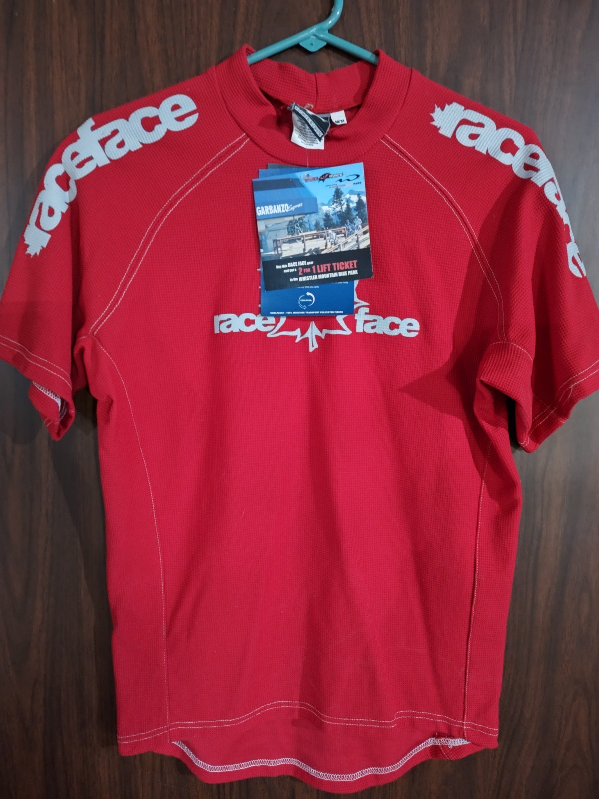 Vintage mid-2000's Race Face MTB Jersey Red NOS NWT (Freeride / No Pockets) M