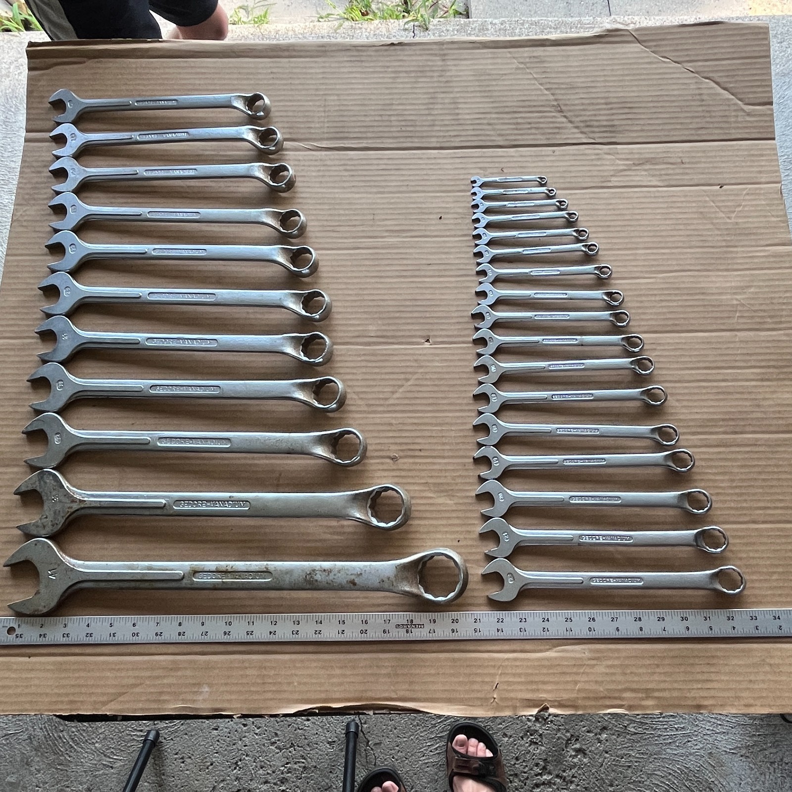 GEDORE Germany NO. 1B MetricCOMBINATION 28 pc WRENCH SET 6MM–41MM Chrome GEDORE Germany NO. 1B MetricCOMBINATION 28 pc WRENCH SET 6MM–41MM Chrome