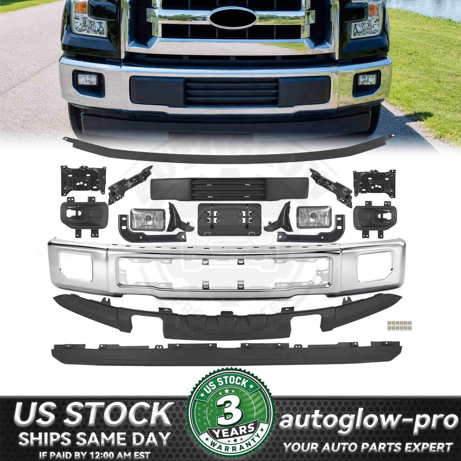 18Pcs For 2015-2017 Ford F-150 F150 Front Bumper Face Bar Kit With Brackets Set