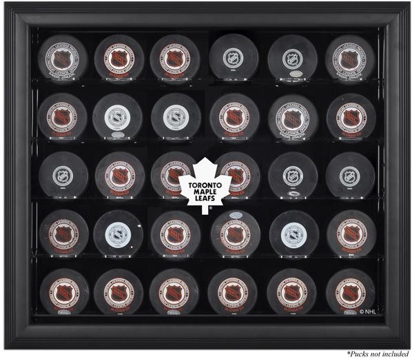 Toronto Maple Leafs (1970-2016) 30-Puck Black Display Case - Fanatics