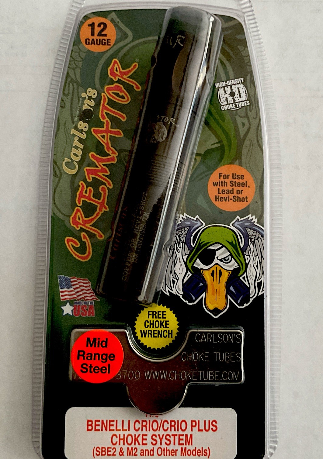 Carlson's Choke 11605 Cremator Crio/Crio Plus Benelli 12 Ga Mid-Range Non-ported