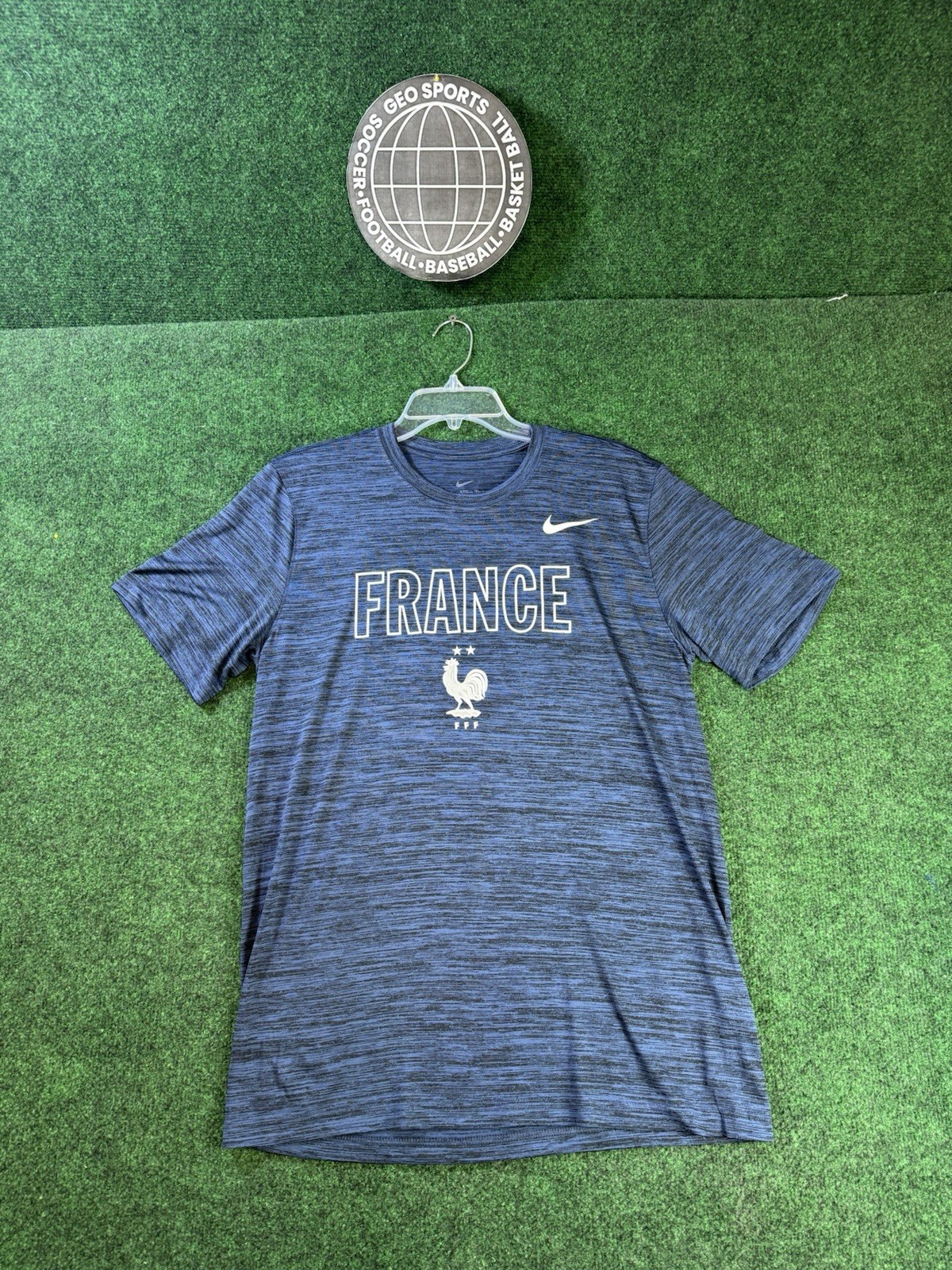 Nike France National Team Lockup Velocity Legend Performance T-Shirt Sz M NWOT