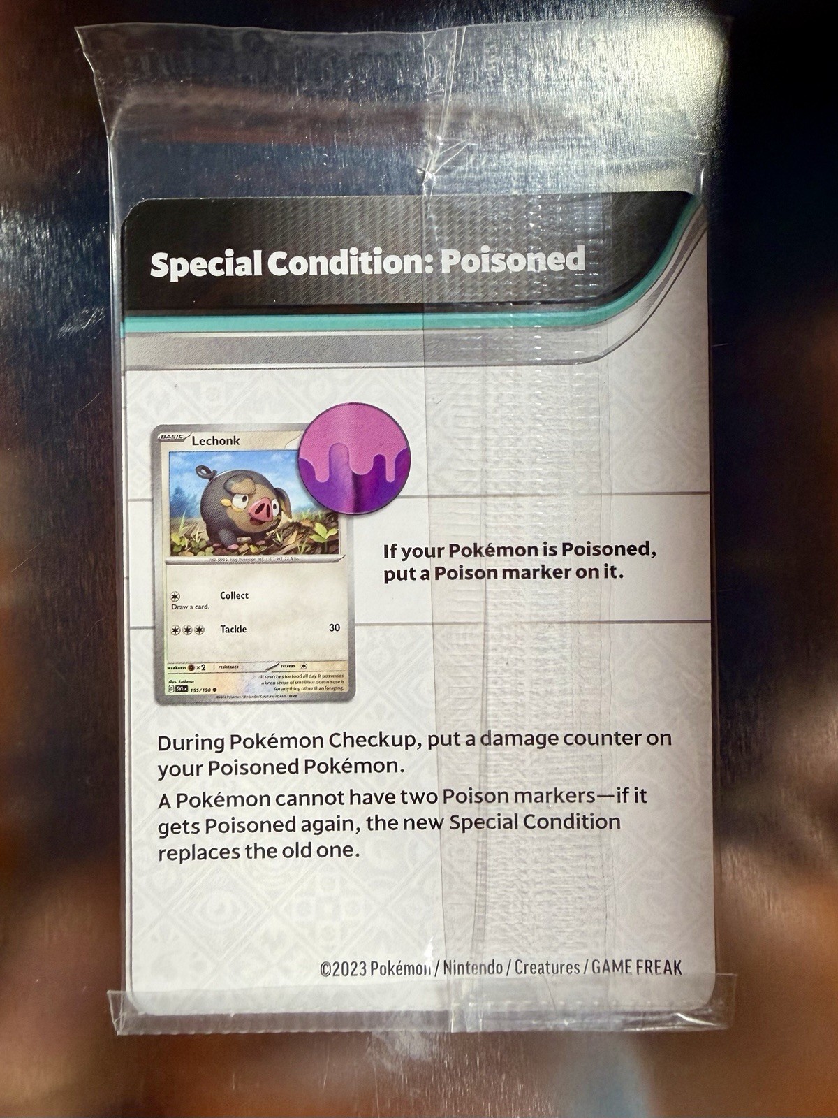 Pokémon TCG Reference Card Lot - Lechonk, Poisoned, English, 2023 Pokémon TCG Reference Card Lot - Lechonk, Poisoned, English, 2023