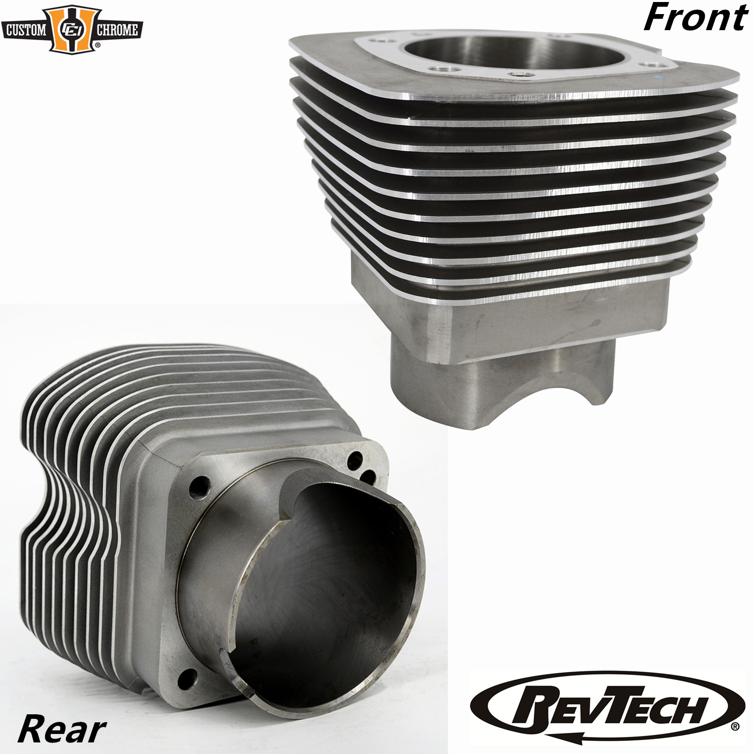 Front & Rear Pair Natural Cylinders 4-1/8‘’ Bore For Revtech 115\