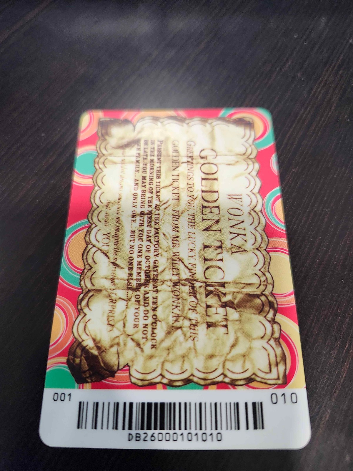 Dave And Busters Golden Ticket - Willy Wonka Coin Pusher Arcade Game