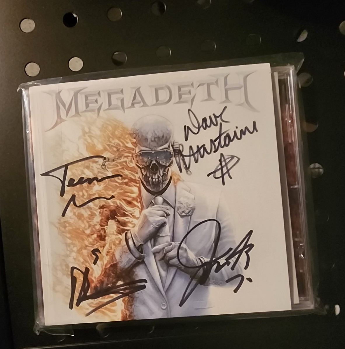 Megadeth Self Titled CD Signed Art Card 2026 AUTOGRAPHED Talk Shop