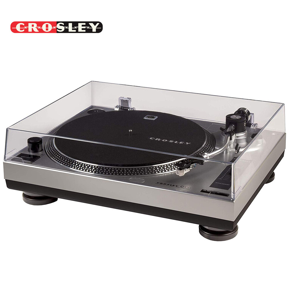 Crosley C100-SI 2-Speed Pro Series Turntable Record Player w/ S-Shape Tone Arm Crosley C100-SI 2-Speed Pro Series Turntable Record Player w/ S-Shape Tone Arm