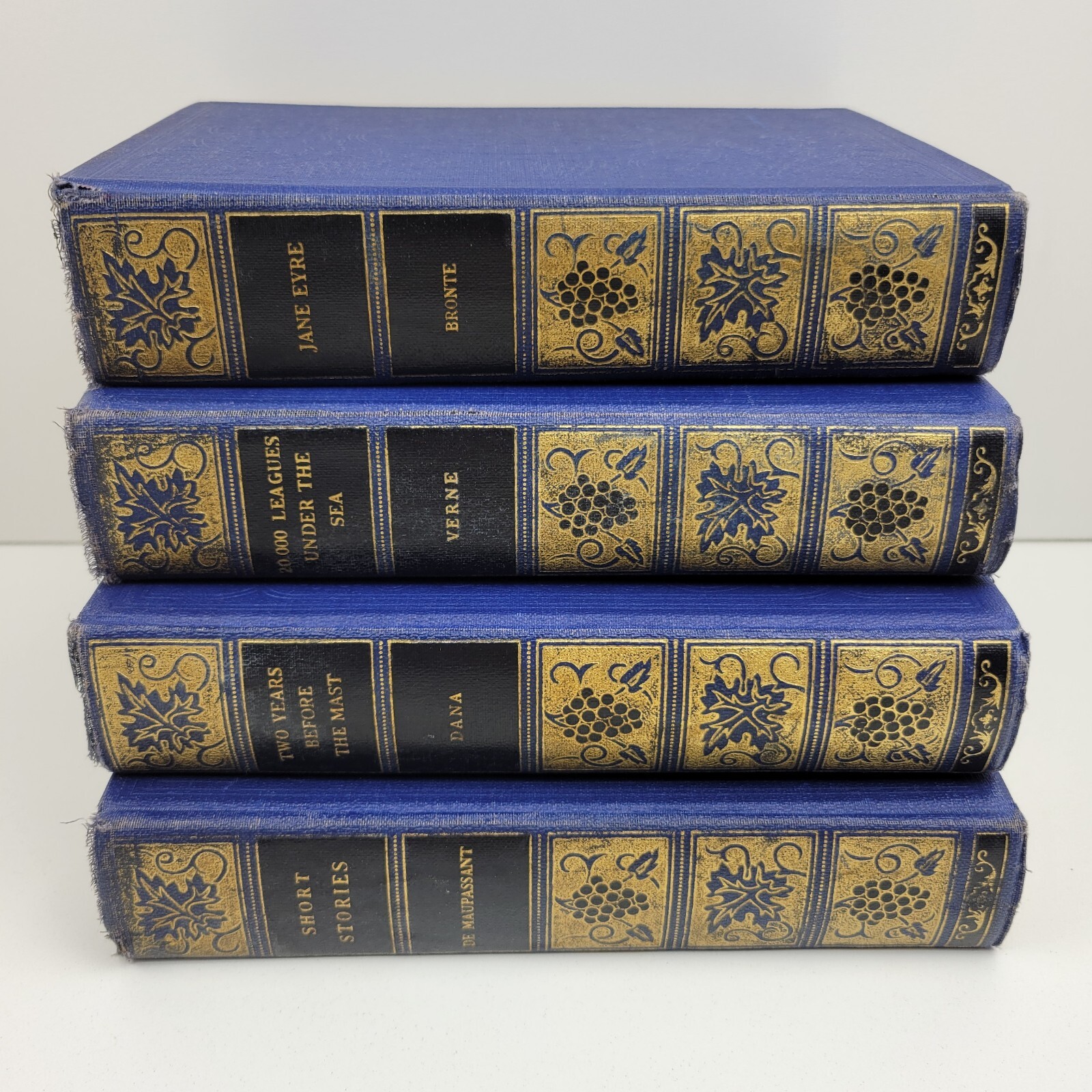 Immortal Masterpieces Literature Lot Of 4 Vol.  Spencer Press Vintage Blue Gold