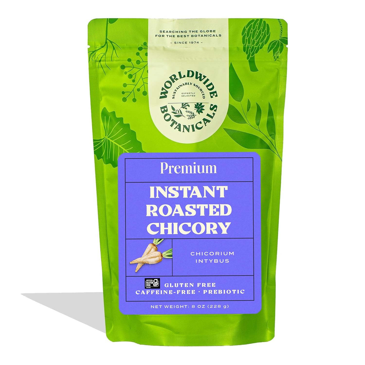 Worldwide Botanicals Instant Chicory Root, 114 servings – 8 Ounce (Pack of 1)