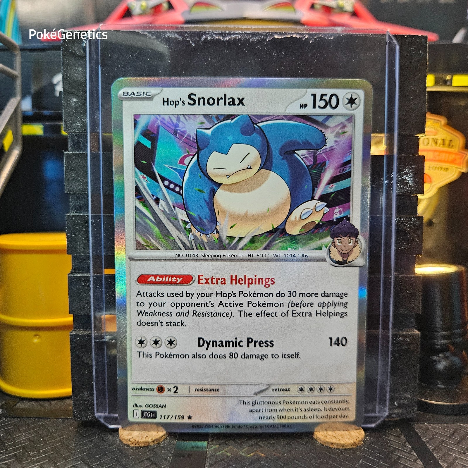 Hop's Snorlax Journey Together Holo Pokémon TCG 117/159 Scarlet & Violet Rare