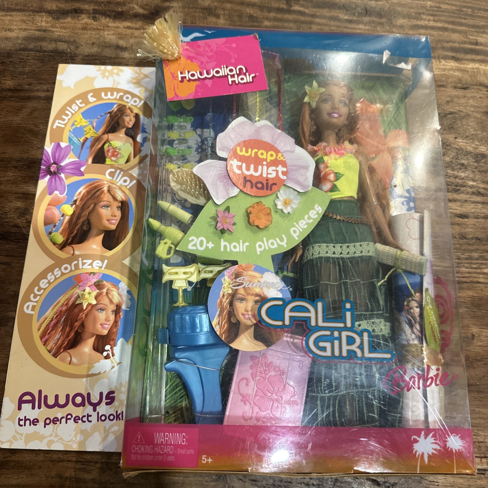 Cali Girl Barbie Hawaiian Hair NRFB G8679 Wrap & Twist Hair Cali Girl Barbie Hawaiian Hair NRFB G8679 Wrap & Twist Hair