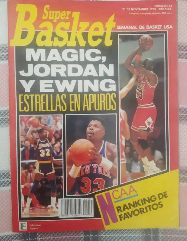 Revista Super Basket Spain Espana Noviembre 1990 Michael Jordan Espanol Spanish